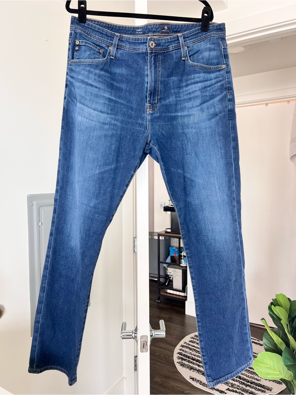 AG Men's Everett Slim Straight Leg Jeans Dark Wash Size 38 - Picture 1 of 6